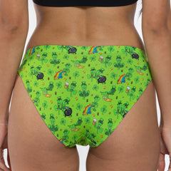 The 3 Leafs To The Wind | St. Patrick's Day Clovers Modal Bikini Underwear