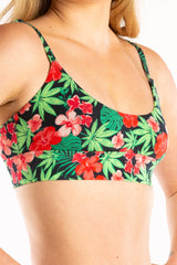 The Bongstera | Tropical Weed Bralette