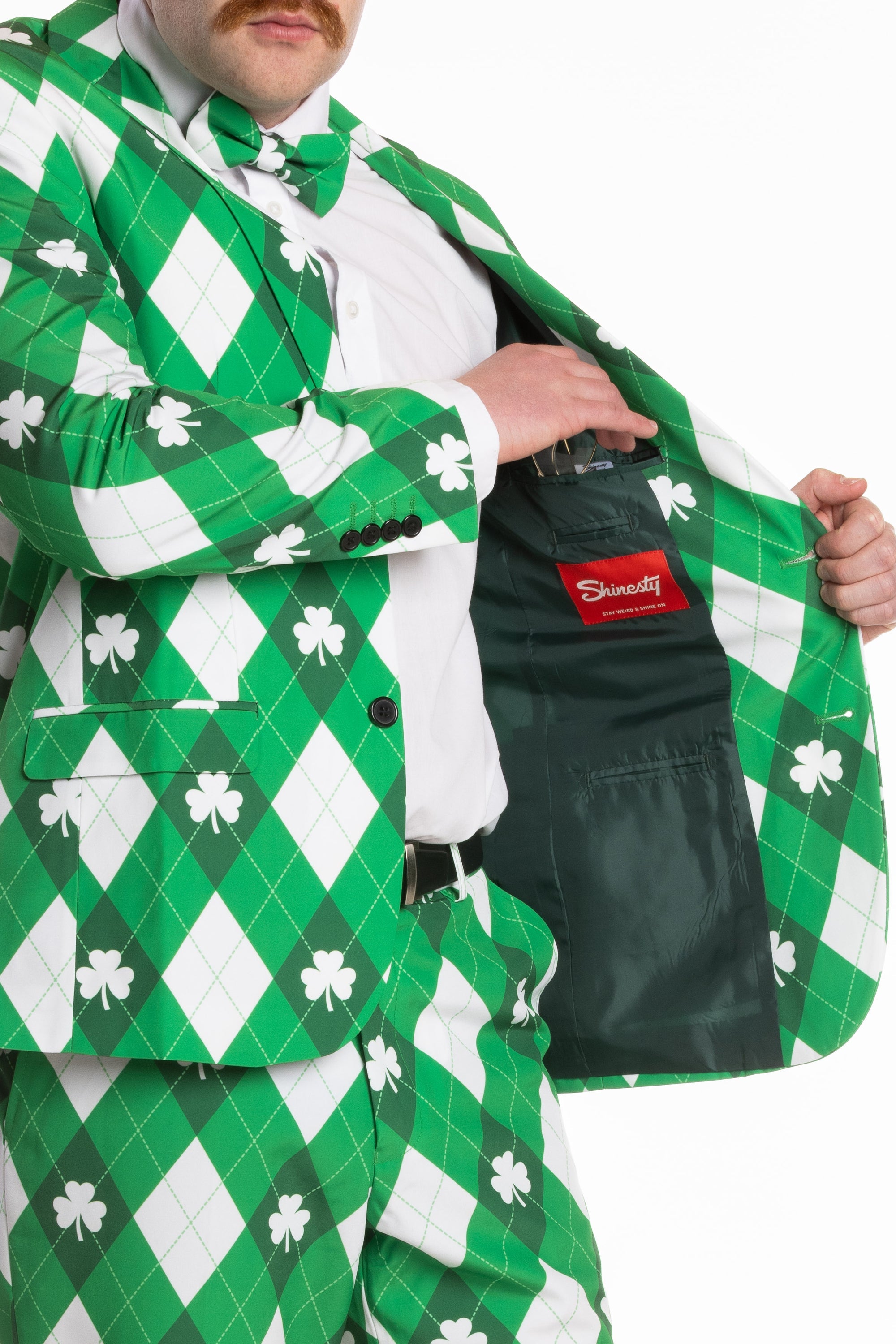 The Cabbage Connoisseur | Green Argyle St. Patrick's Day Suit