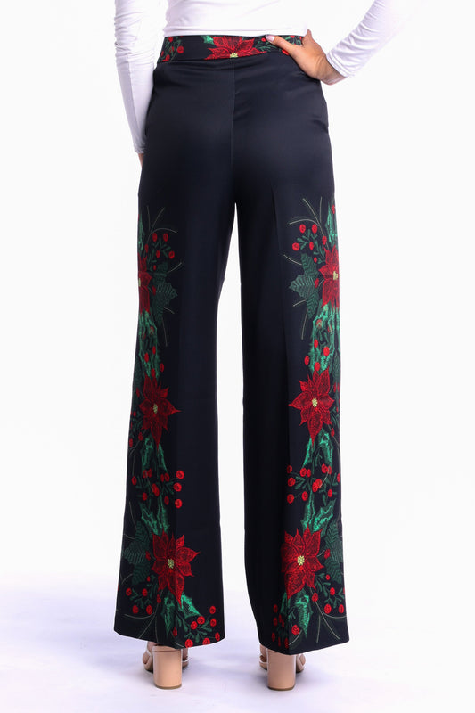 The Centerpiece | Poinsettia Women's Christmas Suit Pant