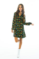 The Duchess of December | Christmas Lights Wrap Dress