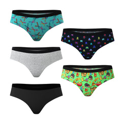 The Extracurricular | Back To School Cheeky Underwear 5 Pack