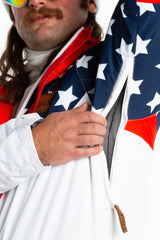 The First Chair | Mens Retro American Flag Ski Suit - Shinesty