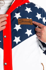 The First Chair | Mens Retro American Flag Ski Suit - Shinesty