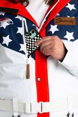 The First Chair | Mens Retro American Flag Ski Suit - Shinesty