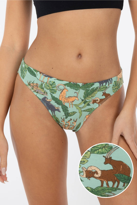 The Hornography | Tropical Animals Modal Bikini Underwear