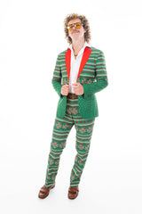 The Kris Kringle | Green Fair Isle Christmas Suit