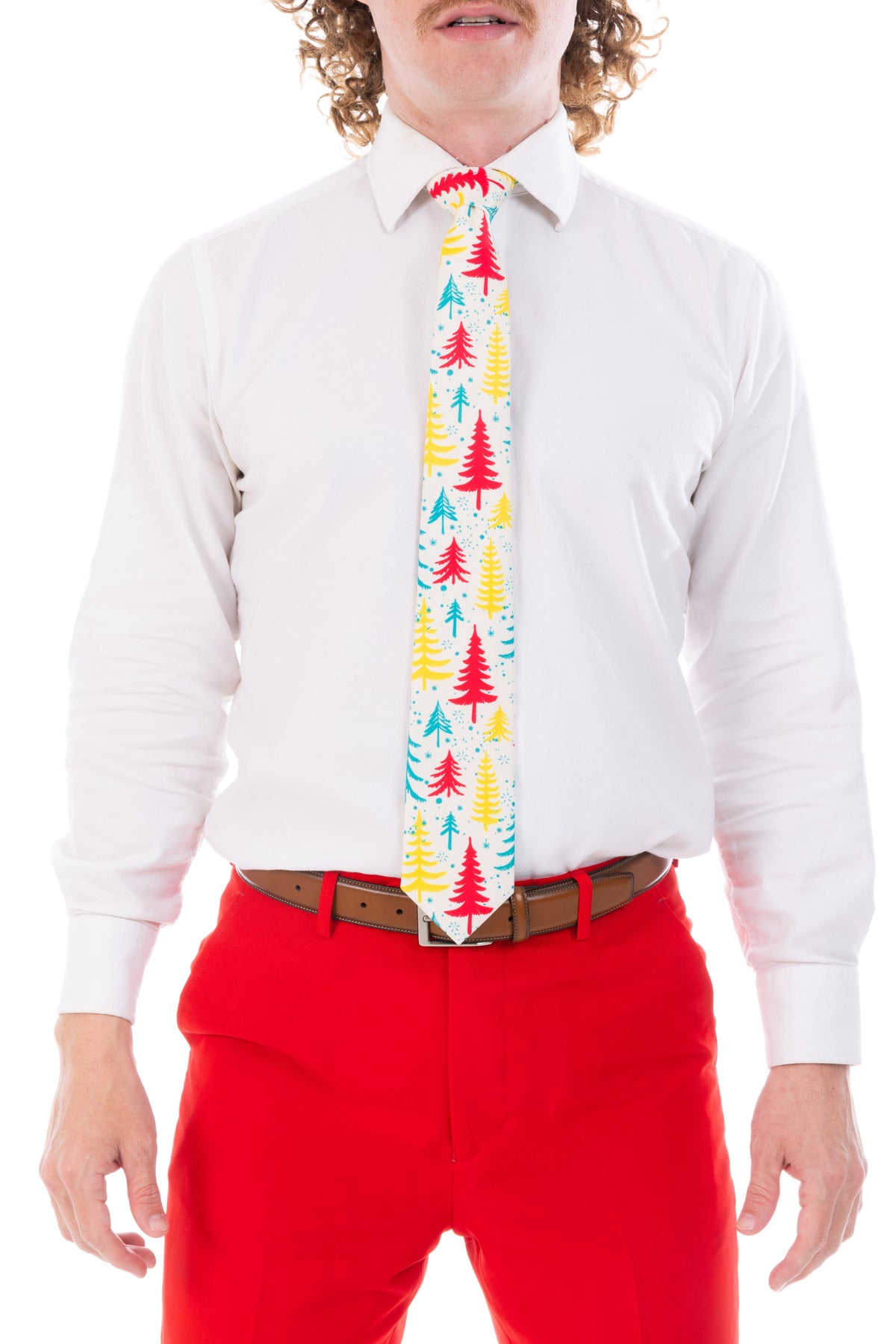 The Pine Tree Playboy | Retro Christmas Trees Tie