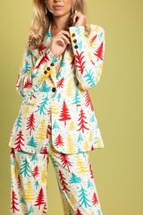 The Pine Tree Playgirl | Retro Christmas Trees Women's Suit