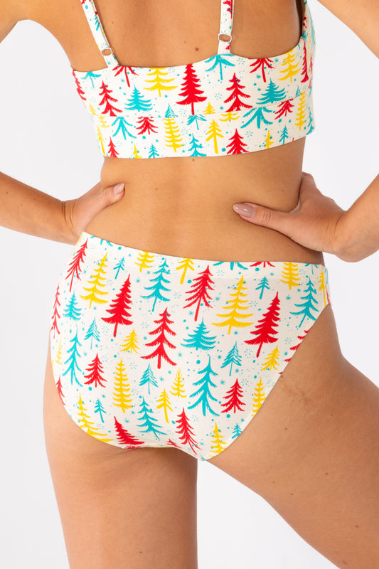 The Pine Tree Playgirl | Retro Christmas Trees Modal Bikini Underwear