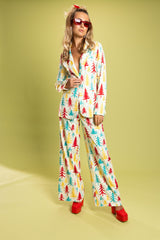 The Pine Tree Playgirl | Retro Christmas Trees Women's Suit