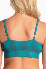 The Plaid And Simple | Green Buffalo Check Bralette