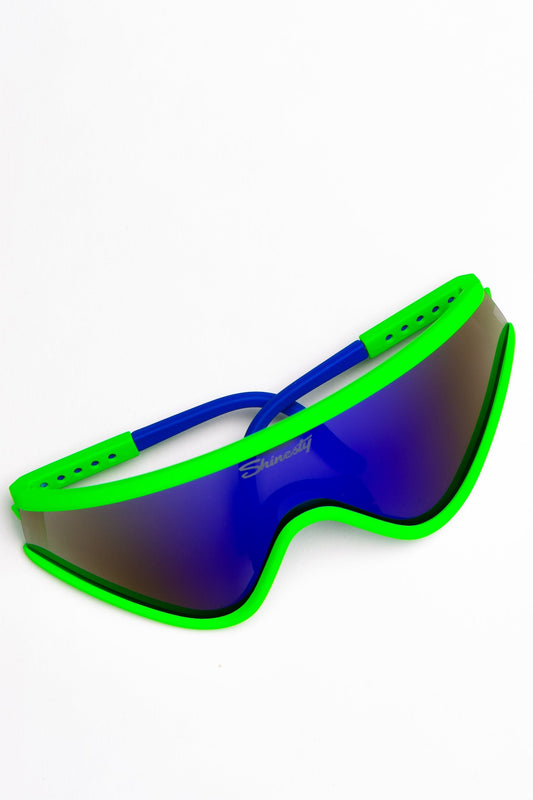 The Steep And Deep | Retro Neon Polarized Macho Sunglasses - Shinesty