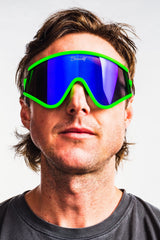 The Steep And Deep | Retro Neon Polarized Macho Sunglasses - Shinesty