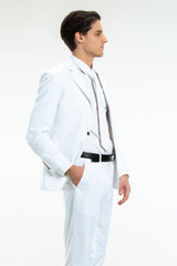 The White Tiger | White Madison Blazer - Shinesty