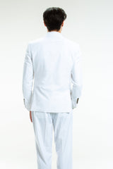 The White Tiger | White Madison Blazer - Shinesty