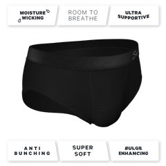 The Threat Level Midnight | Black Ball Hammock® Pouch Underwear Briefs - Shinesty