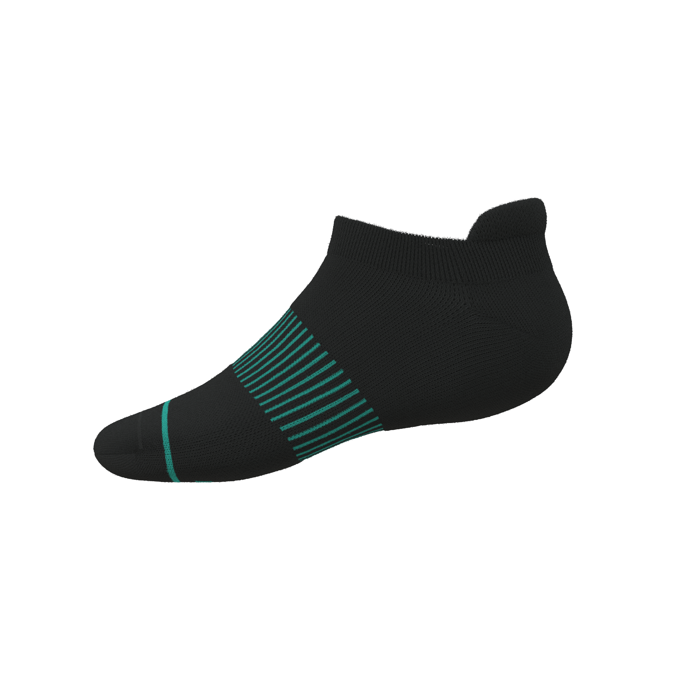 The Threat Level Midnight | Black Stay Weird Heel Hammock™ Ankle Socks