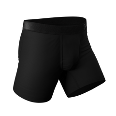 The Threat Level Midnight | Black Ball Hammock® Pouch Underwear With Fly 7 Pack - Shinesty