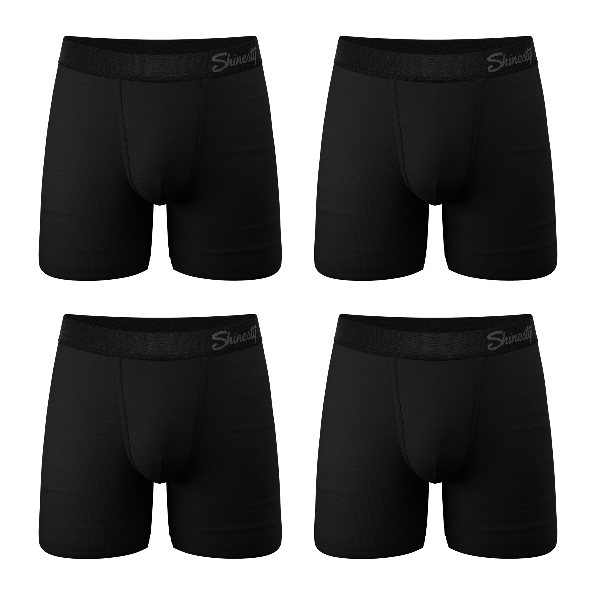 The Threat Level Midnight | Black Ball Hammock® Pouch Underwear With Fly 7 Pack - Shinesty