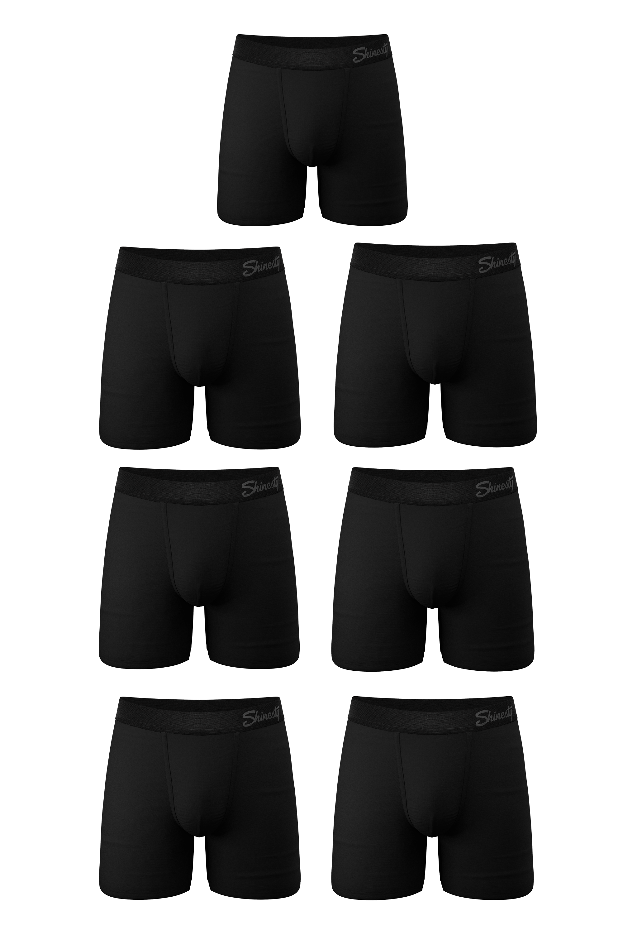 The Threat Level Midnight | Black Ball Hammock® Pouch Underwear With Fly 7 Pack - Shinesty