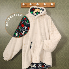 The Caribou Lous | Reversible Christmas Fur Hoodie