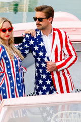 The Tommy J | American Flag Suit Jacket - Shinesty