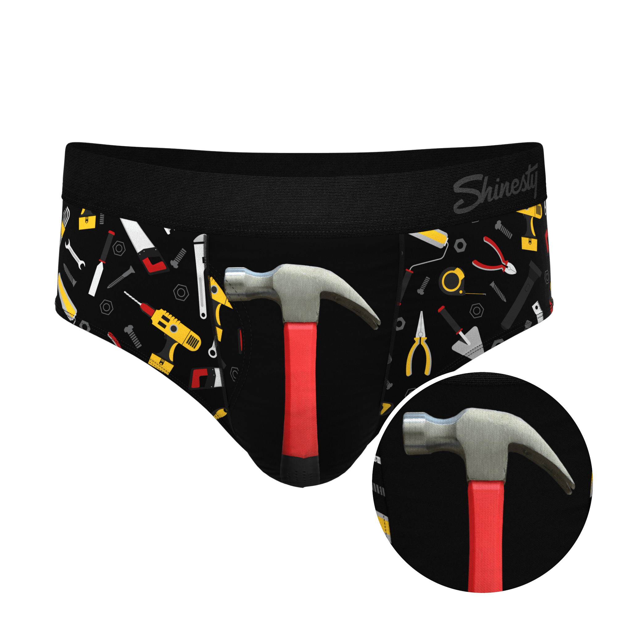 The Tool Belt | Hammer and Tools Ball Hammock® Pouch Underwear Briefs - Shinesty