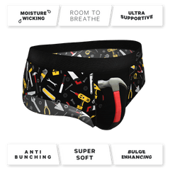 The Tool Belt | Hammer and Tools Ball Hammock® Pouch Underwear Briefs - Shinesty