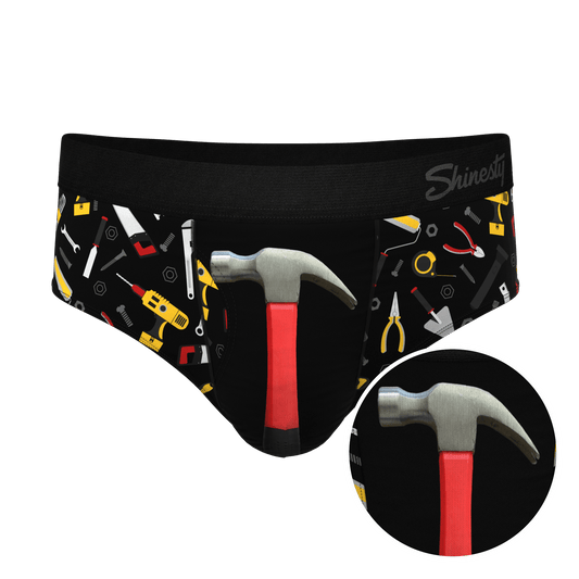 The Tool Belt | Hammer and Tools Ball Hammock® Pouch Underwear Briefs - Shinesty