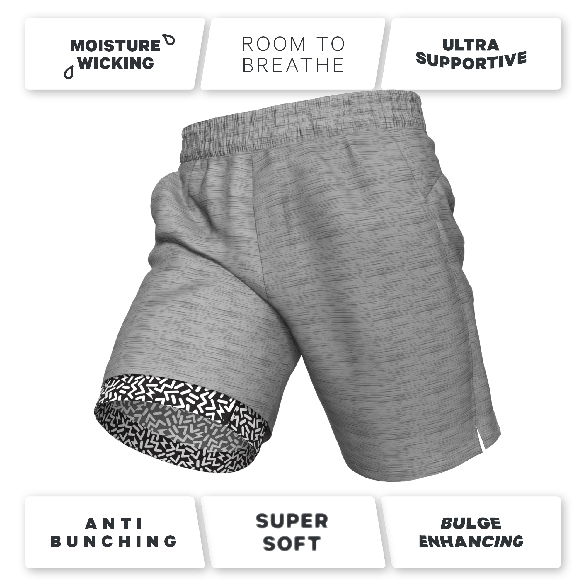 The Trio Performance | Ball Hammock® 7 Inch Athletic Shorts 3 Pack - Shinesty