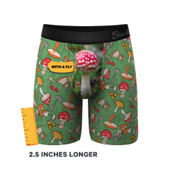 The Trip Advisor | Mushroom Long Leg Ball Hammock® Pouch Underwear With Fly