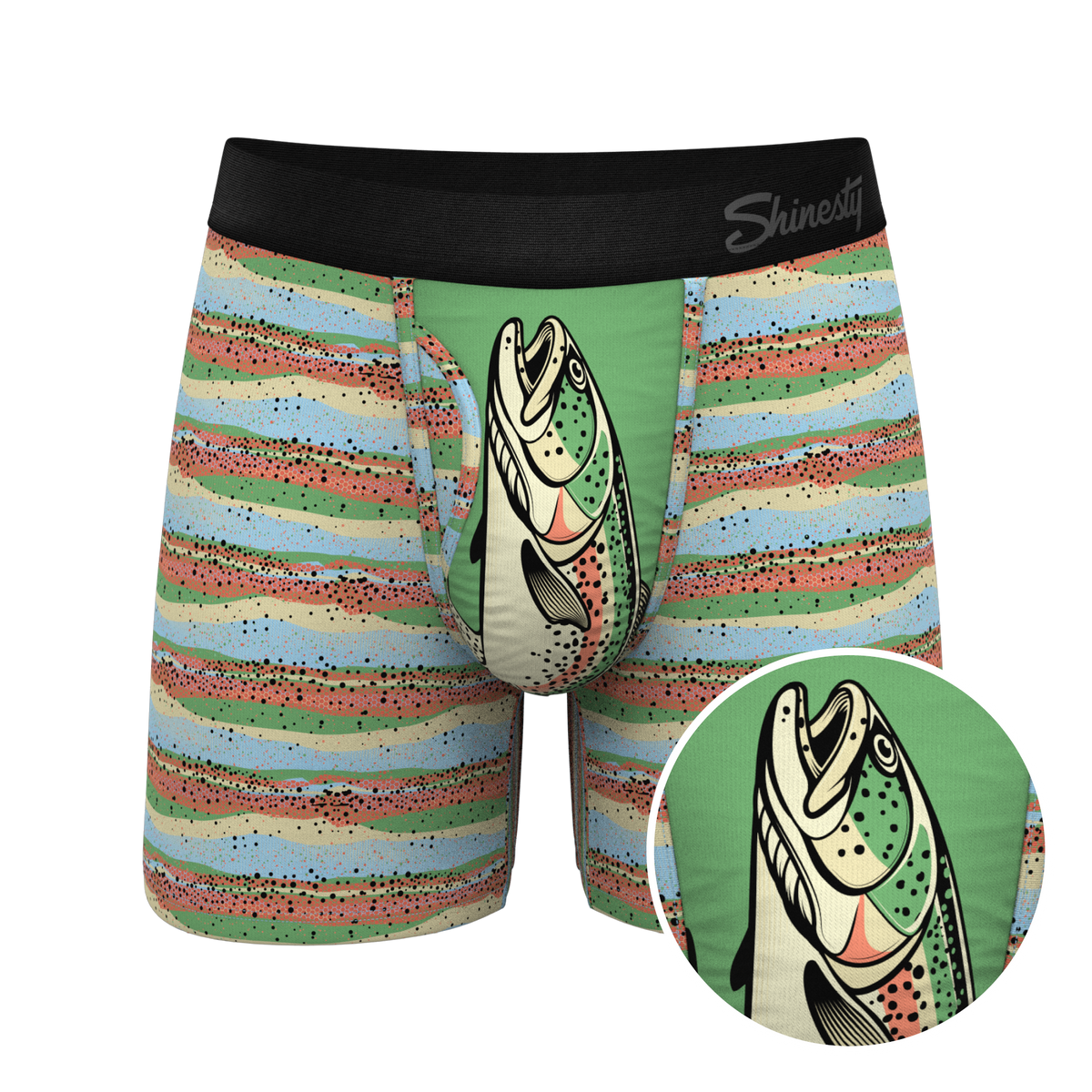 The Trout Of The Blue | Trout Skin Ball Hammock® Pouch Underwear With Fly