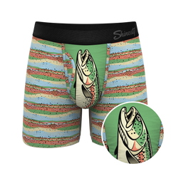 The Trout Of The Blue | Trout Skin Ball Hammock® Pouch Underwear With Fly