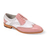 Giovanni Troy Pink/White Mens Dress Shoe