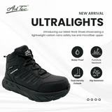 AdTec Men Men's 6" Ultra Light work boot. Waterproof Carbon Nano Toe Puncture Resistant