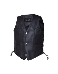 Unik International Boys Cowhide Leather Vest