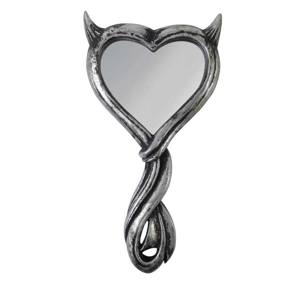 Alchemy Gothic Devil's Heart Hand Mirror