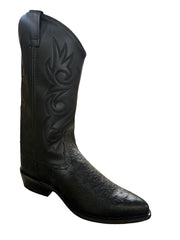 Old West Mens Black Ostrich Print All Over Leather 13" Boot