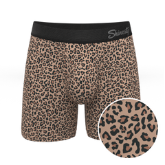 The Wild Cat | Leopard Print Ball Hammock® Pouch Underwear With Fly