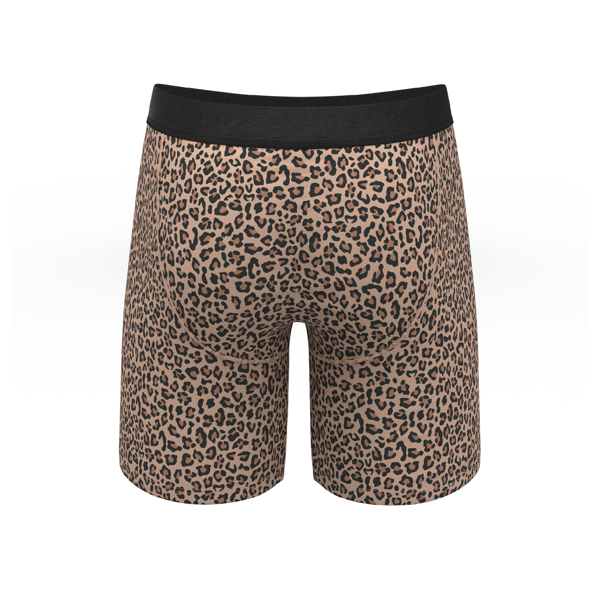 The Wild Cat | Leopard Print Long Leg Ball Hammock® Pouch Underwear With Fly