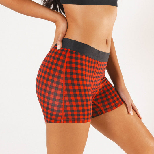 The Cardinal | Micro Buffalo Check Women’s Boxers