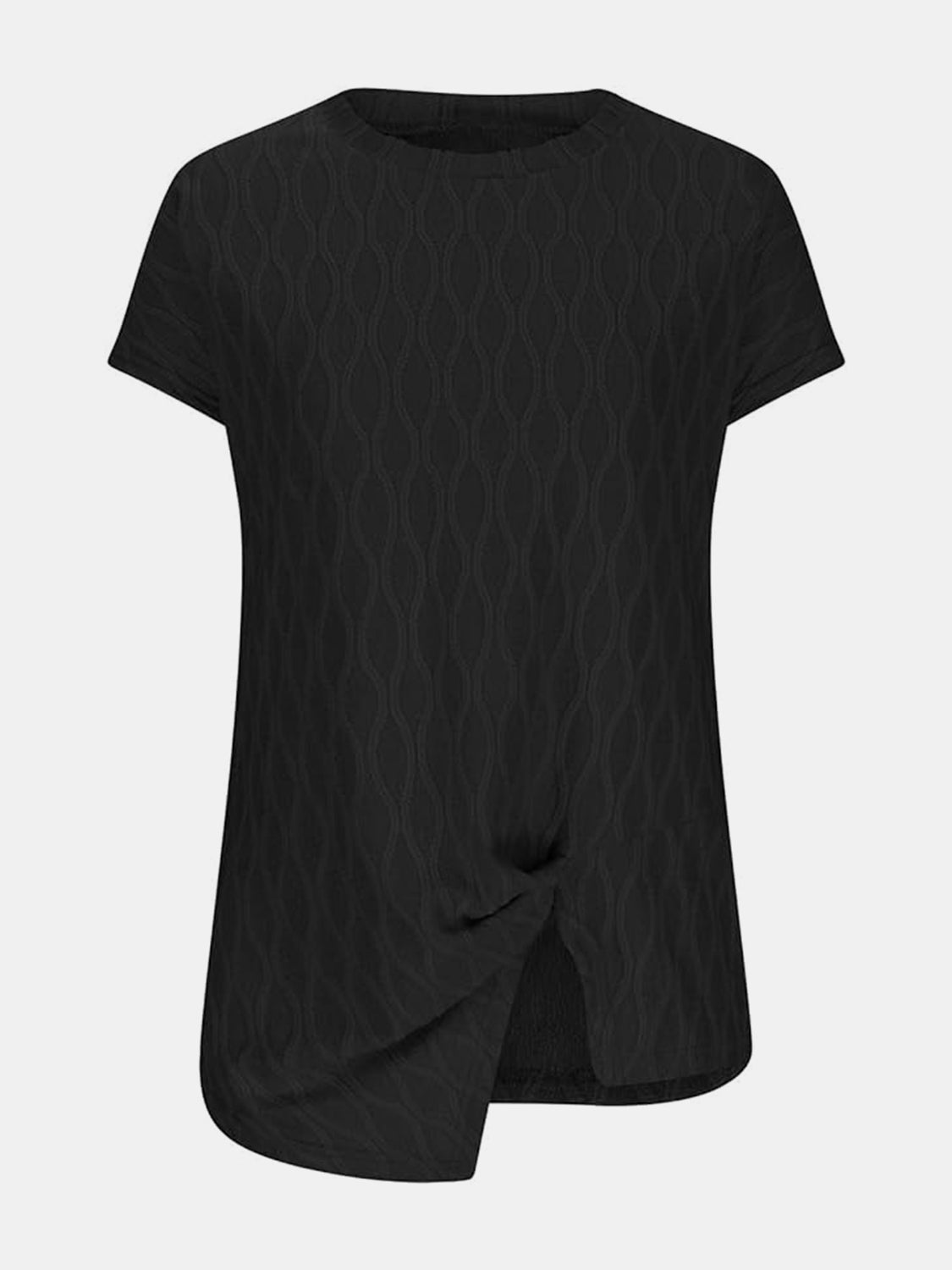 Full Size Round Neck Short Sleeve T-Shirt Trendsi