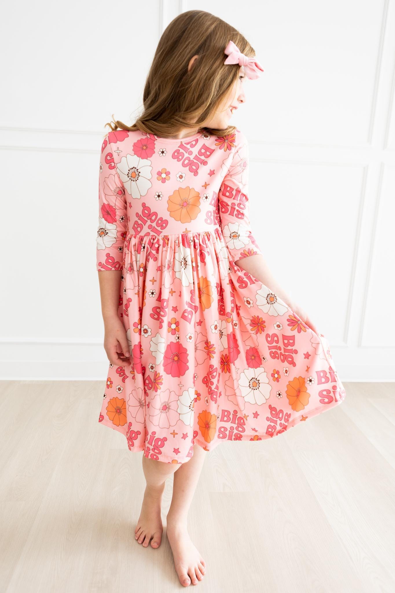 Big Sis Floral Twirl Dress - Mila & Rose ®