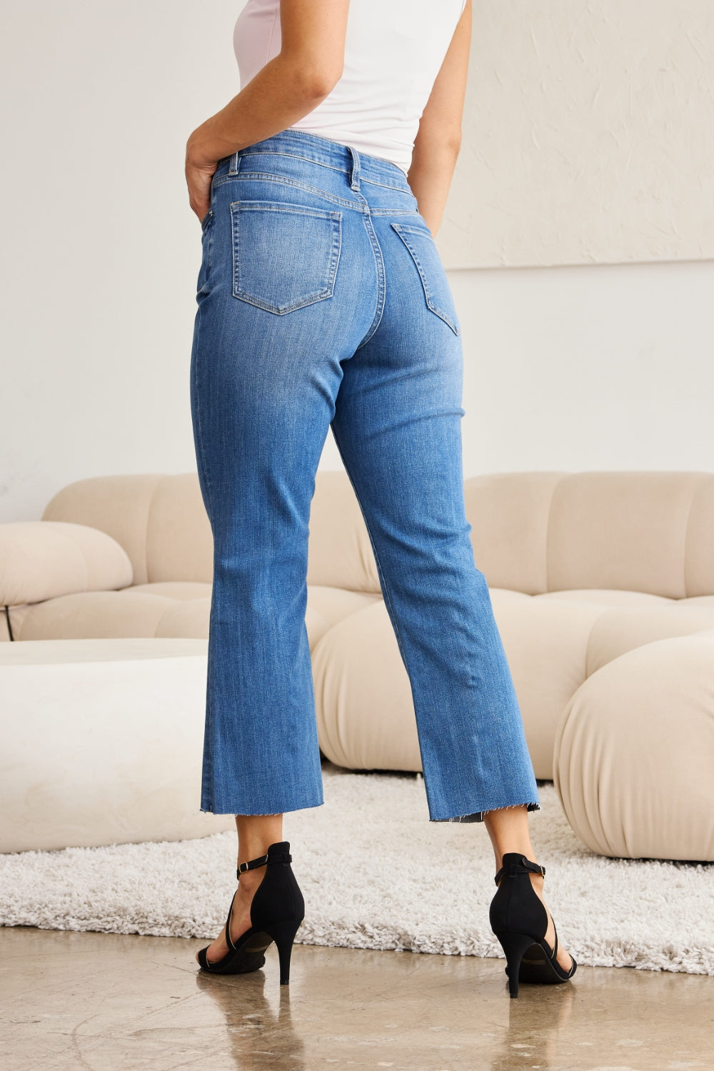 RFM Mini Mia Full Size Tummy Control High Waist Jeans Trendsi