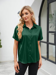 Button Up Short Sleeve Shirt - Flyclothing LLC