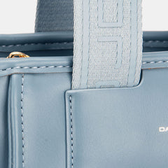 David Jones Small Handbag with Embossed Pattern Handles - Trendsi