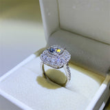 2 Carat Moissanite 925 Sterling Silver Ring Trendsi