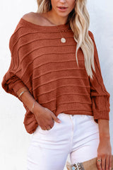 Round Neck Long Sleeve Knit Top