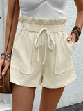 Paperbag Waist Shorts with Pockets Trendsi